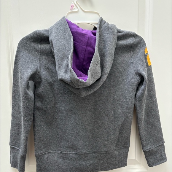 BNWOT Grey Polo Ralph Lauren girls (kids) size 6 full zip hoodie - Picture 3 of 5